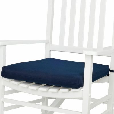 Image showing 1 th Shine Company Weather-Resistant Outdoor Rocking Chair Seat Cushions with Removable Cover and Ties (Set Of 2)