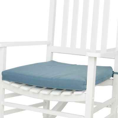 Image showing  Weather-Resistant Outdoor Rocking Chair Seat Cushion with Removable Cover and Ties