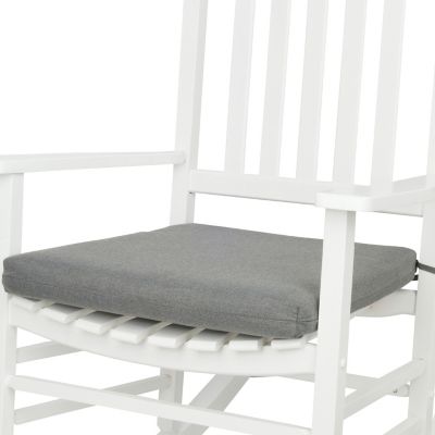 Image showing  Weather-Resistant Outdoor Rocking Chair Seat Cushion with Removable Cover and Ties