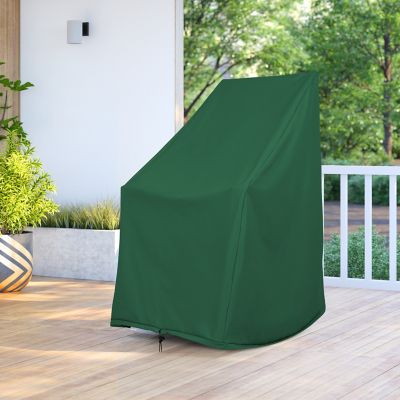 Image showing  Heavy Duty Weatherproof Hunter Green Patio Rocking Chair Cover, 4364