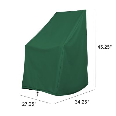 Image showing  Heavy Duty Weatherproof Hunter Green Patio Rocking Chair Cover, 4364