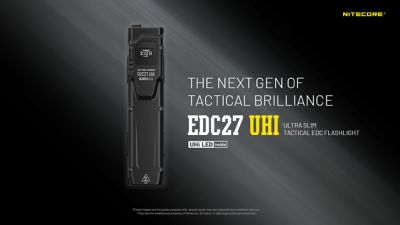 Image showing  3,100-Lumen EDC27 UHi Ultra Slim Flat EDC Flashlight