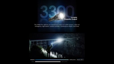 Image showing 5 th Nitecore MH25 Pro 3300 Lumen UHi40 LED Rechargeable Flashlight