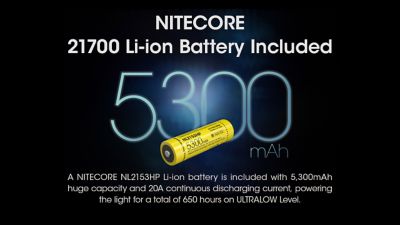 Image showing 7 th Nitecore MH25 Pro 3300 Lumen UHi40 LED Rechargeable Flashlight