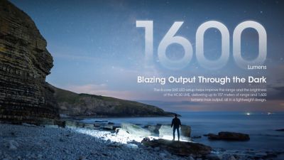 Image showing 5 th Nitecore HC60 UHE 1600 Lumen USB-C Rechargeable Headlamp