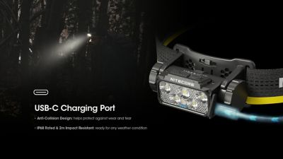 Image showing 7 th Nitecore HC60 UHE 1600 Lumen USB-C Rechargeable Headlamp