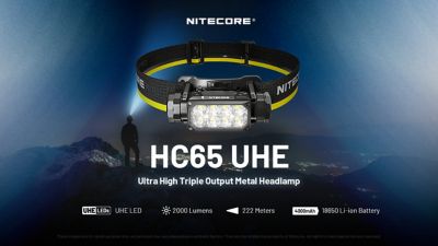 Image showing  HC65 UHE 2000 Lumen USB-C Rechargeable Headlamp