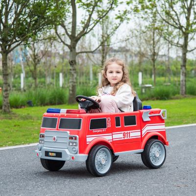 Image showing 6 th Freddo 12V Firetruck 1 Seater Ride on
