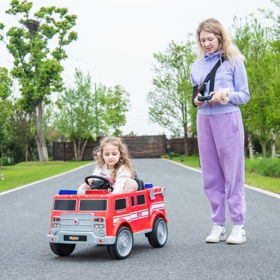 Image showing 9 th Freddo 12V Firetruck 1 Seater Ride on