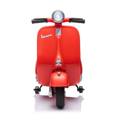 Image showing  12V Kids' Vespa Electric Ride-On Scooter, FR6153-RED