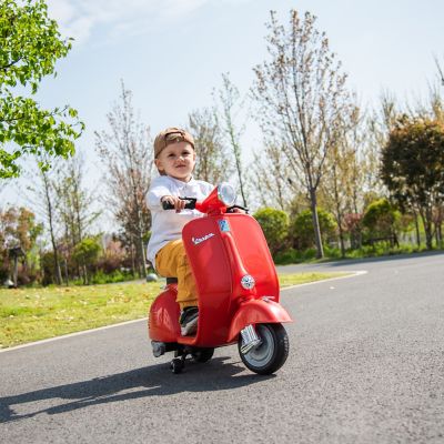 Image showing 8 th Freddo 12V Kids' Vespa Electric Ride-On Scooter, FR6153-RED