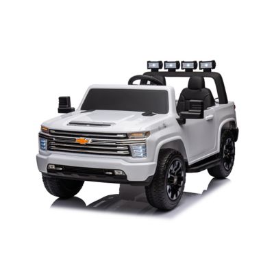 Freddo 24V 4 x 4 Chevrolet Silverado 2 Seater Ride on Truck for Kids, FR8330-WHITE
