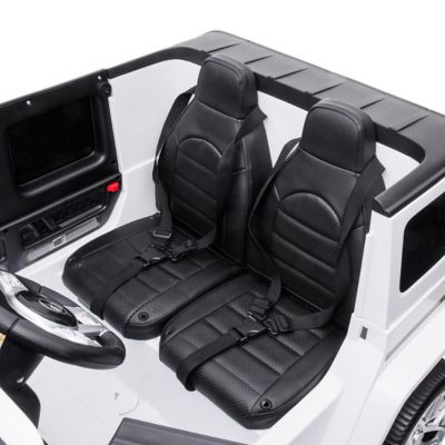 Image showing 4 th Freddo 24V 4 x 4 Mercedes Benz G63 AMG 2 Seater Ride on Car, S307-WHITE
