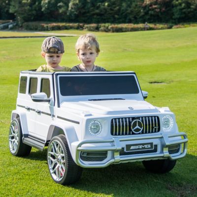 Image showing 6 th Freddo 24V 4 x 4 Mercedes Benz G63 AMG 2 Seater Ride on Car, S307-WHITE