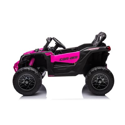 Image showing  24V Can Am Maverick 1-Seater UTV - Kids Electric Ride-On, FR7590-PINK