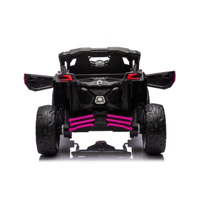 Image showing  24V Can Am Maverick 1-Seater UTV - Kids Electric Ride-On, FR7590-PINK
