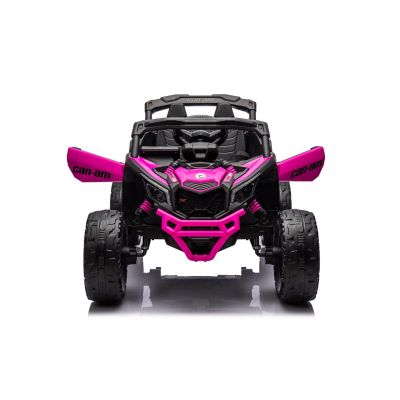 Image showing  24V Can Am Maverick 1-Seater UTV - Kids Electric Ride-On, FR7590-PINK