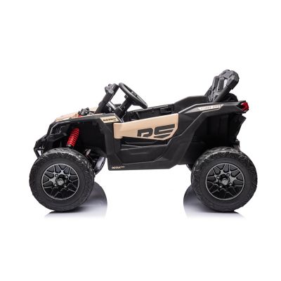 Image showing  24V Can Am Maverick 1-Seater UTV - Kids Electric Ride-On, FR7590-KHAKI