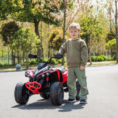 Image showing 9 th Freddo 24V Can Am Renegade 1-Seater Kids ATV, FR9533-RED