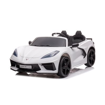 Freddo 24V Chevrolet Corvette C8 2 Seater Ride on, FR8220-WHITE