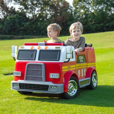Image showing 6 th Freddo 24V Fire Truck 2-Seater Ride on
