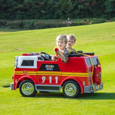 Image showing 9 th Freddo 24V Fire Truck 2-Seater Ride on