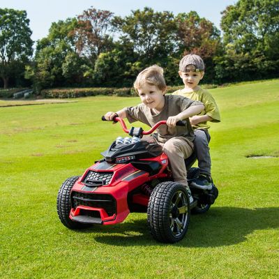 Image showing 7 th Freddo 24V Spider 2 Seater Ride-On 3 Wheel Motorcycle, XB311824V-RED