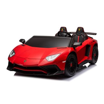 Freddo 24V Lamborghini Aventador with Brushless Motor with Differential 2 Seater Ride on Car for Kids, FR8877-RED