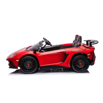 Image showing  24V Lamborghini Aventador with Brushless Motor with Differential 2 Seater Ride on Car for Kids, FR8877-RED