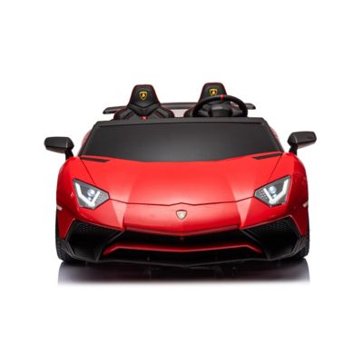 Image showing  24V Lamborghini Aventador with Brushless Motor with Differential 2 Seater Ride on Car for Kids, FR8877-RED