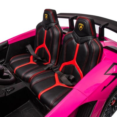 Image showing 7 th Freddo 24V Lamborghini Aventador with Brushless Motor with Differential 2 Seater Ride on Car for Kids, FR8877-PINK