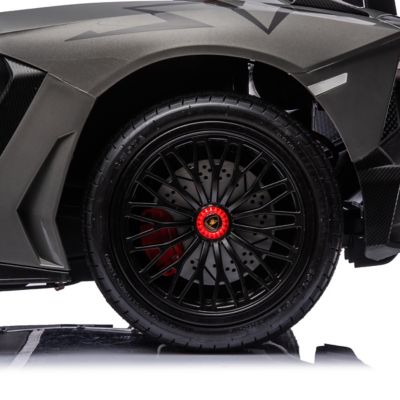 Image showing 5 th Freddo 24V Lamborghini Aventador with Brushless Motor with Differential 2 Seater Ride on Car for Kids, FR8877-GREY
