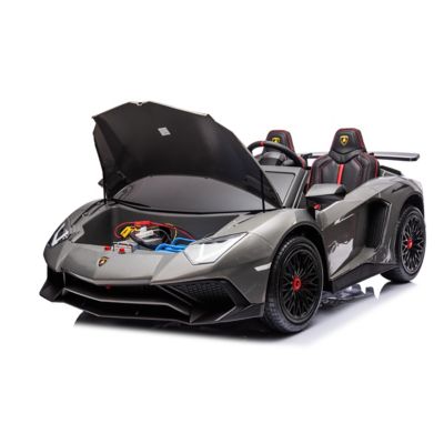 Image showing 9 th Freddo 24V Lamborghini Aventador with Brushless Motor with Differential 2 Seater Ride on Car for Kids, FR8877-GREY