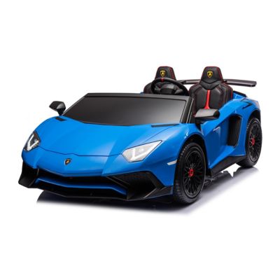 Freddo 24V Lamborghini Aventador with Brushless Motor with Differential 2 Seater Ride on Car for Kids, FR8877-BLUE