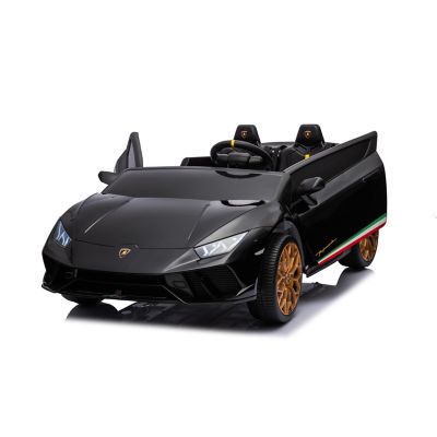 Image showing 4 th Freddo 24V Lamborghini Huracan 2 Seater Kids' Electric Ride-On, FR8441-BLACK
