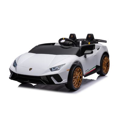 Freddo 24V Lamborghini Huracan 2 Seater Kids' Electric Ride-On, FR8441-WHITE