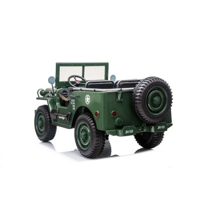 Image showing  24V Military Willy Jeep 3 Seater Electric Ride on