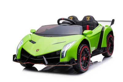 Freddo 2x12V 4 x 4 Lamborghini Veneno 2 Seater Ride on, XMX615-GREEN