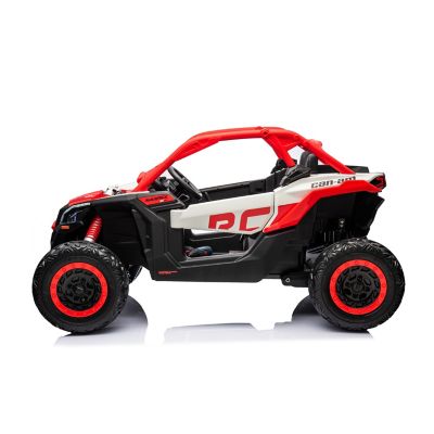 Image showing  2x24V 4 x 4 Can Am Maverick 2 Seater Ride on UTV for Kids, FR9550-RED