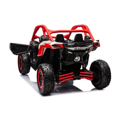 Image showing  2x24V 4 x 4 Can Am Maverick 2 Seater Ride on UTV for Kids, FR9550-RED