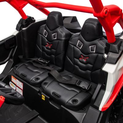 Image showing 7 th Freddo 2x24V 4 x 4 Can Am Maverick 2 Seater Ride on UTV for Kids, FR9550-RED