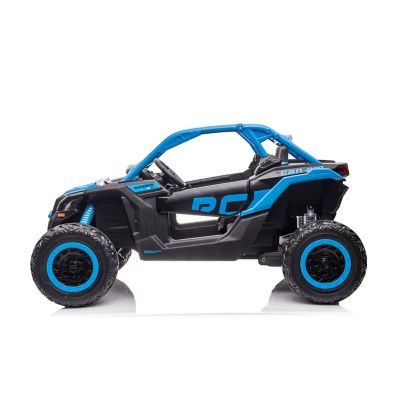 Image showing  2x24V 4 x 4 Can Am Maverick 2 Seater Ride on UTV for Kids, FR9550-BLUE