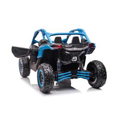 Image showing  2x24V 4 x 4 Can Am Maverick 2 Seater Ride on UTV for Kids, FR9550-BLUE