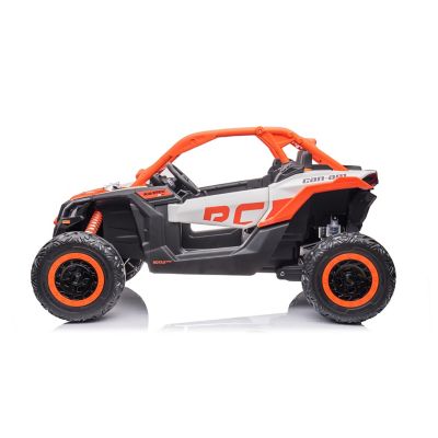 Image showing  2x24V 4 x 4 Can Am Maverick 2 Seater Ride on UTV for Kids, FR9550-ORANGE