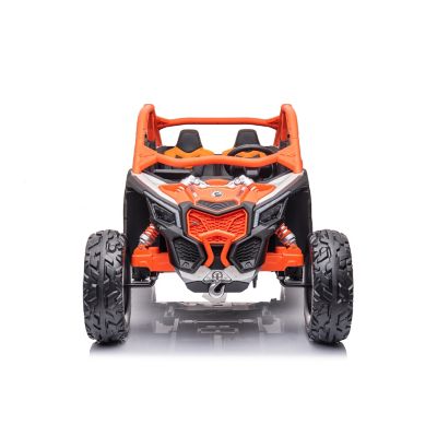 Image showing  2x24V 4 x 4 Can Am Maverick 2 Seater Ride on UTV for Kids, FR9550-ORANGE