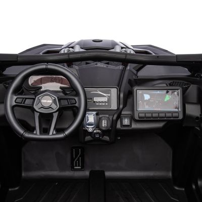 Image showing  2x24V 4 x 4 Can Am Maverick 2 Seater Ride on UTV for Kids, FR9550-KHAKI