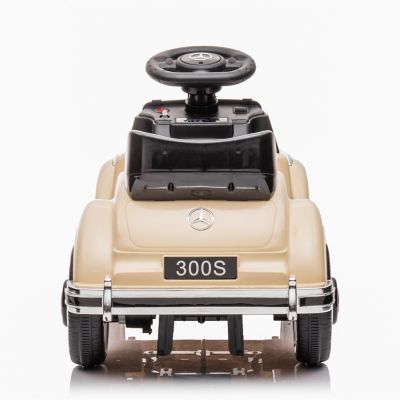 Image showing  6V Mercedes Benz 300S 1 Seater Mini Ride-On Car for Kids, FR5720-BEIGE