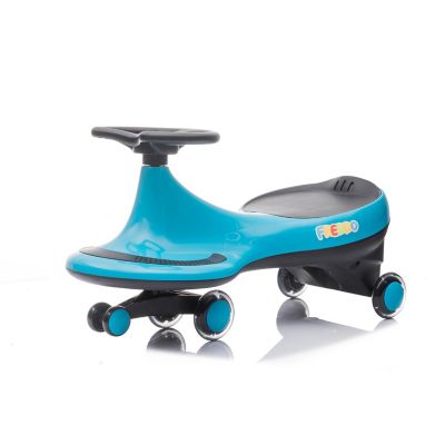 Freddo Toys Swing Car with Flashing Wheels, LB1802-BLUE