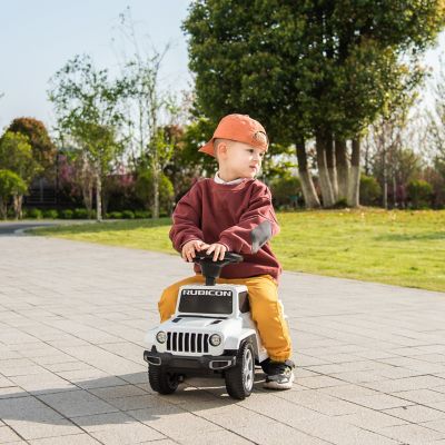 Image showing 5 th Freddo Jeep Rubicon Foot to Floor Ride-On for Toddlers, FR4688-WHITE