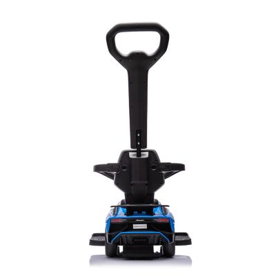 Image showing  Lamborghini 3-in-1 Kids Push Ride On Toy Car, FR3444-BLUE